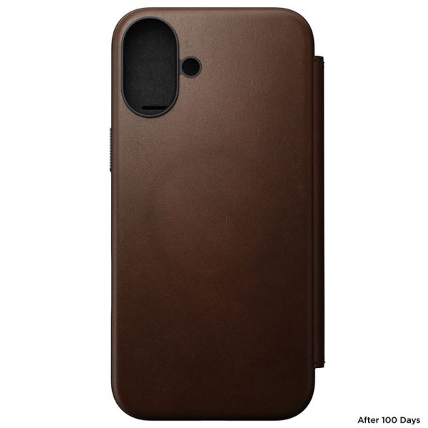 Nomad Modern Leather Folio Brown-iPhone 16 Plus (NM01681885) - Image 4