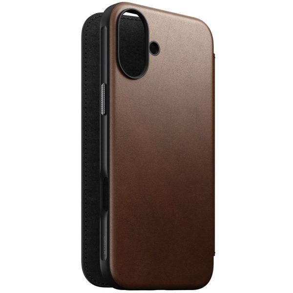 Nomad Modern Leather Folio Brown-iPhone 16 Plus (NM01681885) - Image 5