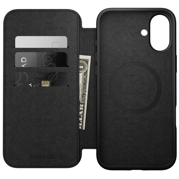 Nomad Modern Leather Folio Brown-iPhone 16 Plus (NM01681885) - Image 7