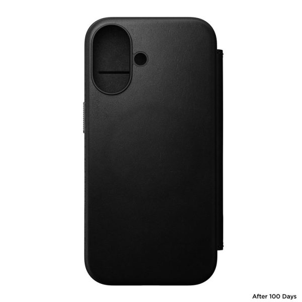 Nomad Modern Leather Folio Black-iPhone 16 (NM01684985) - Image 4