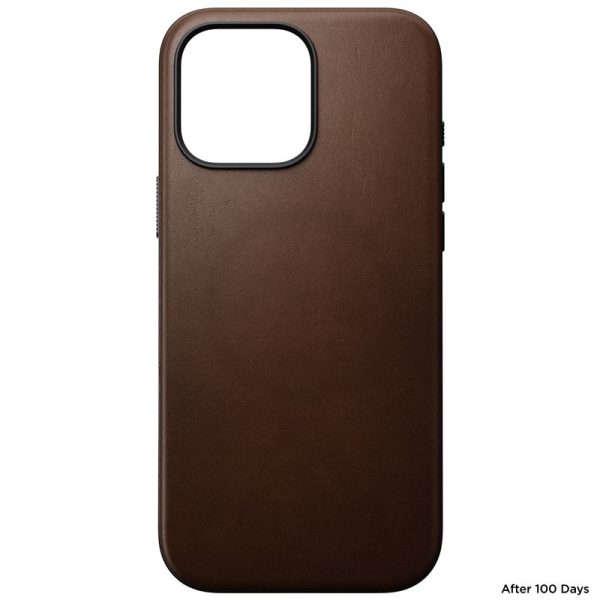 Nomad Modern Leather Case Brown-iPhone 16 Pro Max (NM01692485) - Image 3