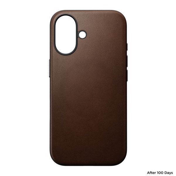 Nomad Modern Leather Case Brown-iPhone 16 (NM01850885) - Image 3