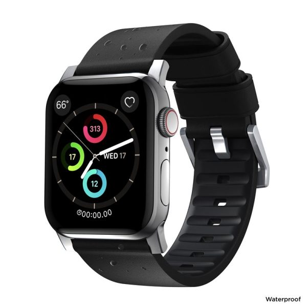 Nomad Active Strap Pro Black Silver-Apple Watch 44/45/46/49mm (NM1A41SNW0) - Image 3