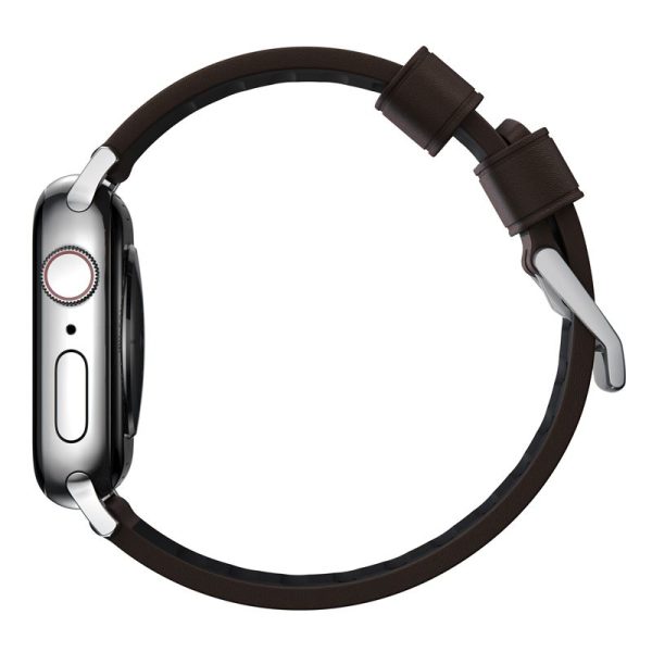 Nomad Active Strap Pro Brown Silver-Apple Watch 44/45/46/49mm (NM1A4mSNW0) - Image 4