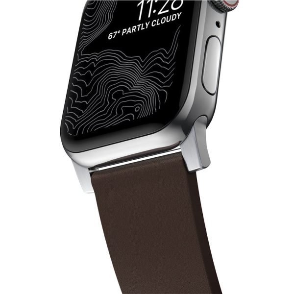 Nomad Active Strap Pro Brown Silver-Apple Watch 44/45/46/49mm (NM1A4mSNW0) - Image 5