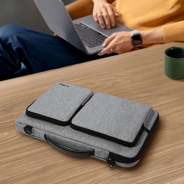 TECH-PROTECT DEFENDER BAG LAPTOP 13-14 CRAYON GREY - Image 10