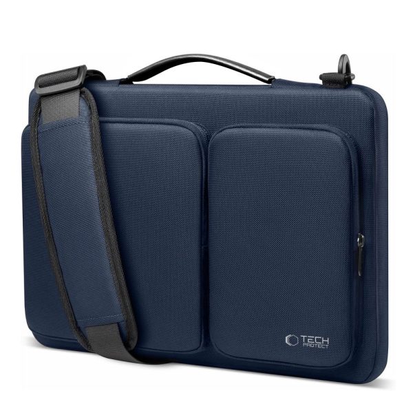 TECH-PROTECT DEFENDER BAG LAPTOP 13-14 NAVY BLUE - Image 2