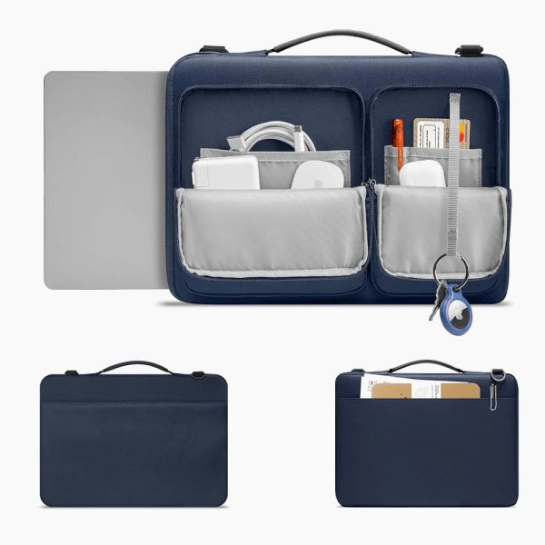 TECH-PROTECT DEFENDER BAG LAPTOP 13-14 NAVY BLUE - Image 5