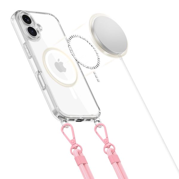 TECH-PROTECT FLEXAIR CHAIN MAGSAFE IPHONE 16 GREY & PINK - Image 3