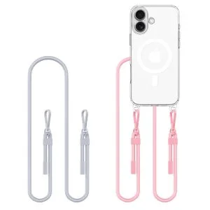 Θήκη iPhone 16 Tech-Protect FlexAir Chain MagSafe Grey Pink