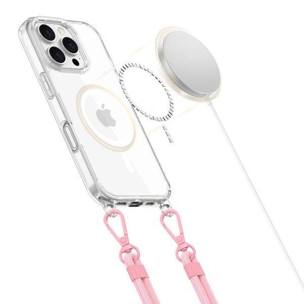 TECH-PROTECT FLEXAIR CHAIN MAGSAFE IPHONE 16 PRO GREY & PINK - Image 3