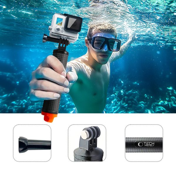 TECH-PROTECT GA100 FLOAT HAND GRIP GOPRO / DJI BLACK - Image 4