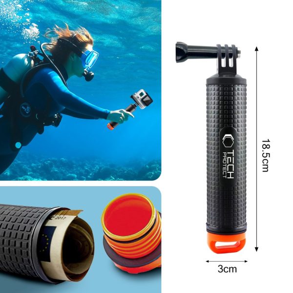 TECH-PROTECT GA100 FLOAT HAND GRIP GOPRO / DJI BLACK - Image 5