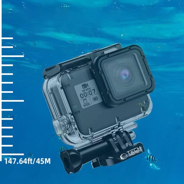 TECH-PROTECT GA200 WATERPROOF CASE GOPRO HERO 5 / 6 / 7 CLEAR - Image 3