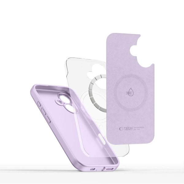 TECH-PROTECT LIQUID SILICONE MAGSAFE IPHONE 16 MAUVE - Image 3