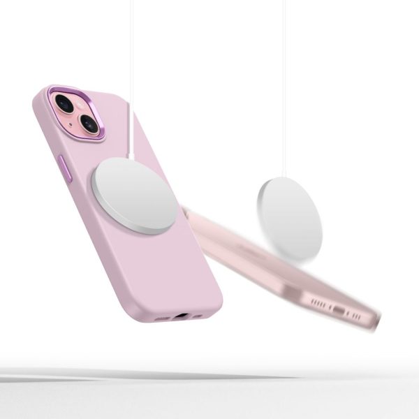 TECH-PROTECT SILICONE PURE MAGSAFE IPHONE 15 PINK PEARL - Image 3