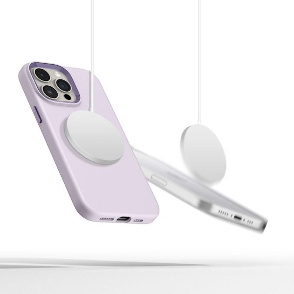 TECH-PROTECT SILICONE PURE MAGSAFE IPHONE 15 PRO MAX MAUVE - Image 3