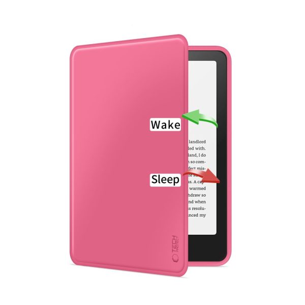 TECH-PROTECT SMARTCASE KINDLE PAPERWHITE VI / 6 / COLORSOFT / SIGNATURE EDITION RASPBERRY PINK - Image 4