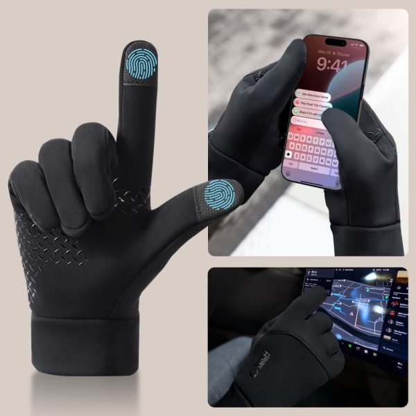 TECH-PROTECT WG01 WINTER TOUCHSCREEN GLOVES L BLACK - Image 2