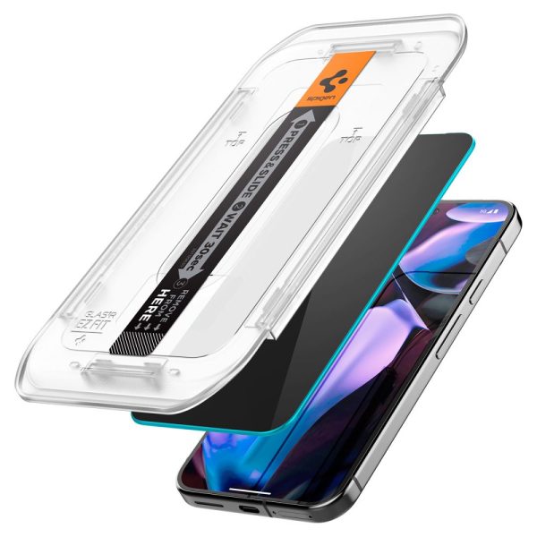 Spigen Glass tR EZ Fit (Privacy) 2 Pack - Google Pixel 9 Pro XL (AGL09313) - Image 8