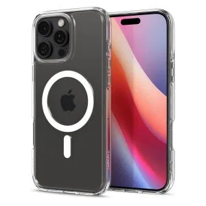 Θήκη iPhone 16 Pro Spigen Crystal Hybrid MagSafe White