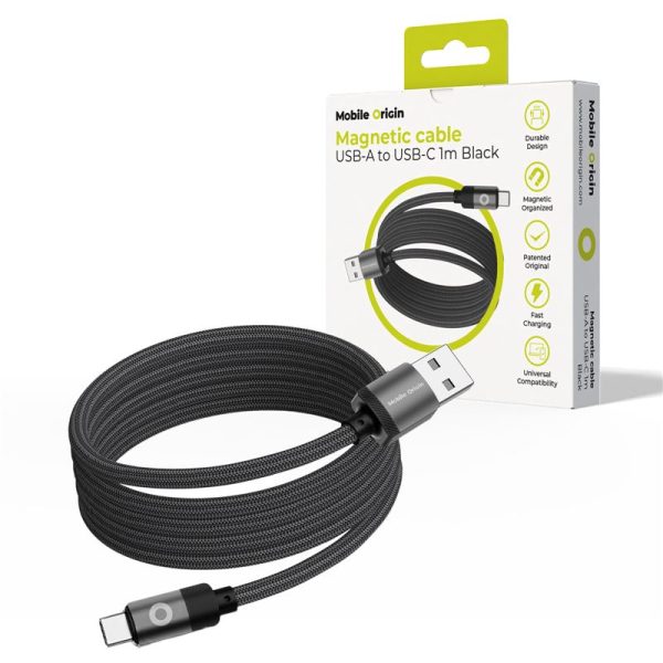 Mobile Origin Magnetic Patented Original Cable USB-A to USB-C 1m