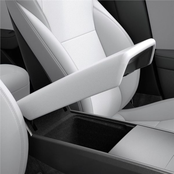 Spigen Tesla Armrest Cover white - Tesla Model 3 2024 (ACP07646) - Image 11