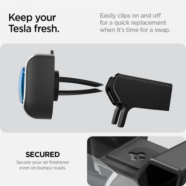Spigen Tesla Air Freshener Adapter black - Tesla Model 3 2024 (ACP08262) - Image 4