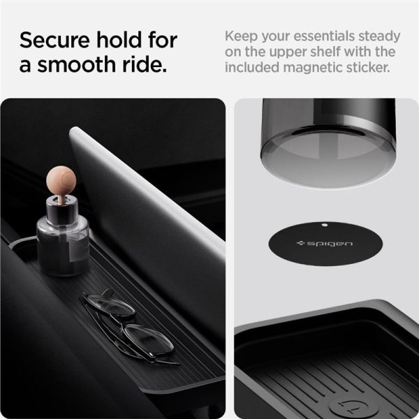 Spigen Tesla Under Screen Storage Organizer black - Tesla Model 3 2024 (ACP08373) - Image 3