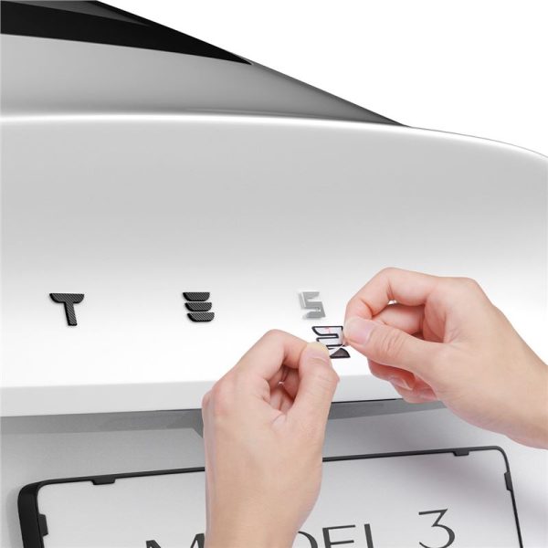 Spigen Tesla Rear Emblem Logo Full Cover carbon - Tesla Model 3 2024 (ACP08550) - Image 10
