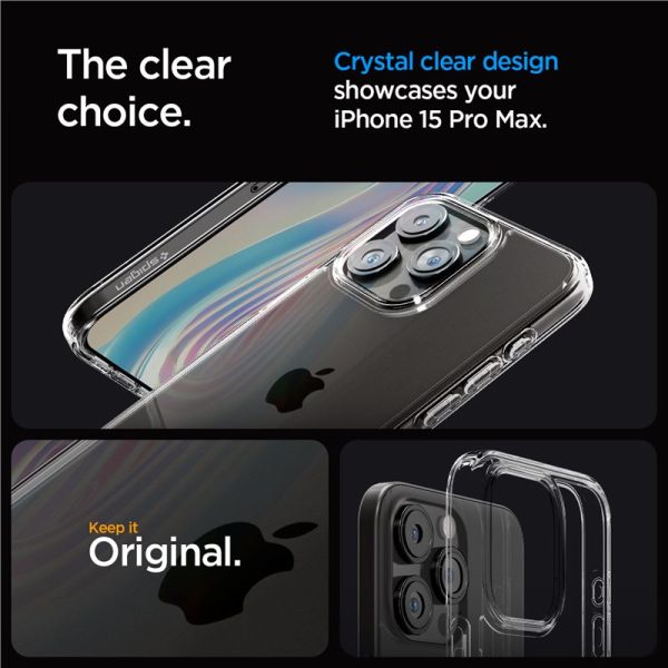 Spigen Crystal Hybrid crystal clear-Apple iPhone 15 Pro Max (ACS06446) - Image 3