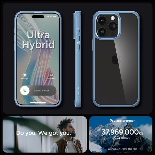 Spigen Crystal Hybrid sierra blue-Apple iPhone 15 Pro Max (ACS06447) - Image 7