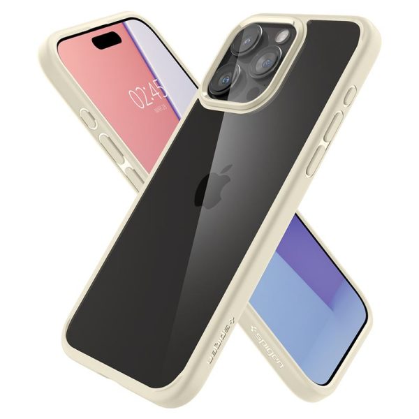 Spigen Crystal Hybrid mute beige-Apple iPhone 15 Pro Max (ACS06448) - Image 13