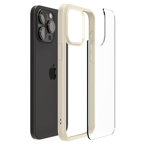 Spigen Crystal Hybrid mute beige-Apple iPhone 15 Pro Max (ACS06448) - Image 14