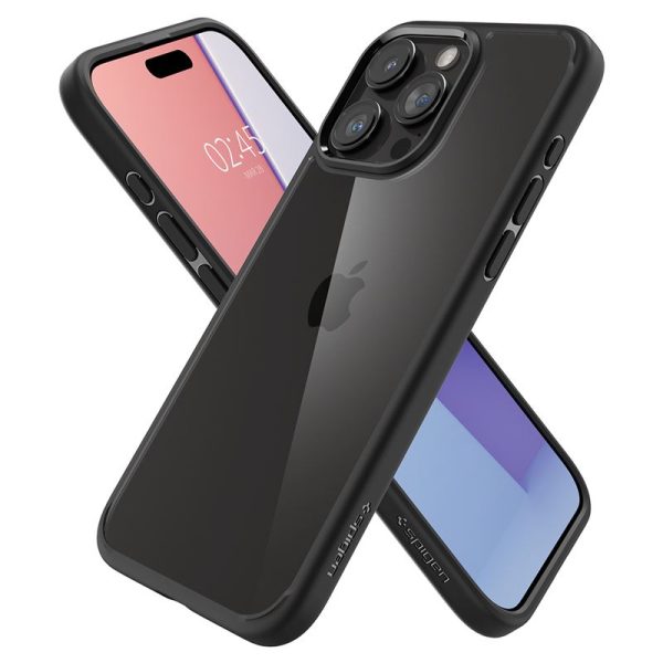 Spigen Crystal Hybrid matte black-Apple iPhone 15 Pro Max (ACS06449) - Image 13