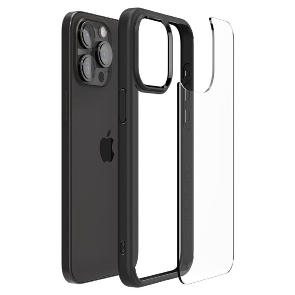 Spigen Crystal Hybrid matte black-Apple iPhone 15 Pro Max (ACS06449) - Image 14