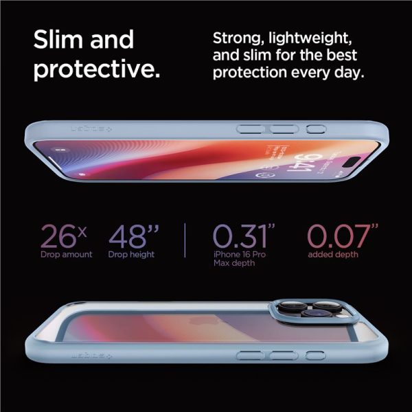 Spigen Crystal Hybrid sierra blue-Apple iPhone 16 Pro Max (ACS08029) - Image 5