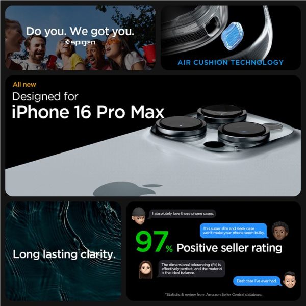 Spigen Crystal Hybrid sierra blue-Apple iPhone 16 Pro Max (ACS08029) - Image 12