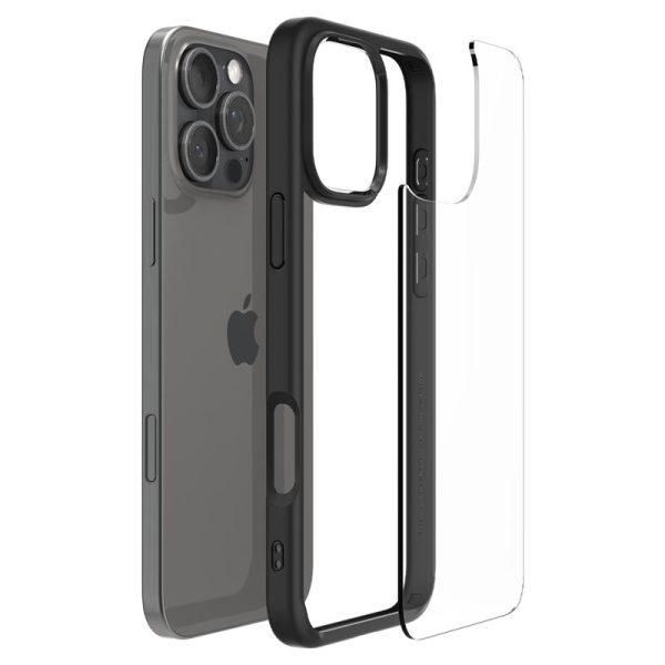 Spigen Crystal Hybrid matte black-Apple iPhone 16 Pro Max (ACS08031) - Image 11