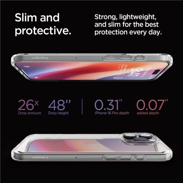 Spigen Crystal Hybrid crystal clear-Apple iPhone 16 Pro (ACS08161) - Image 5