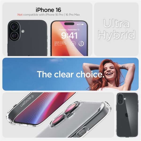 Spigen Crystal Hybrid crystal clear-Apple iPhone 16 (ACS08224) - Image 12