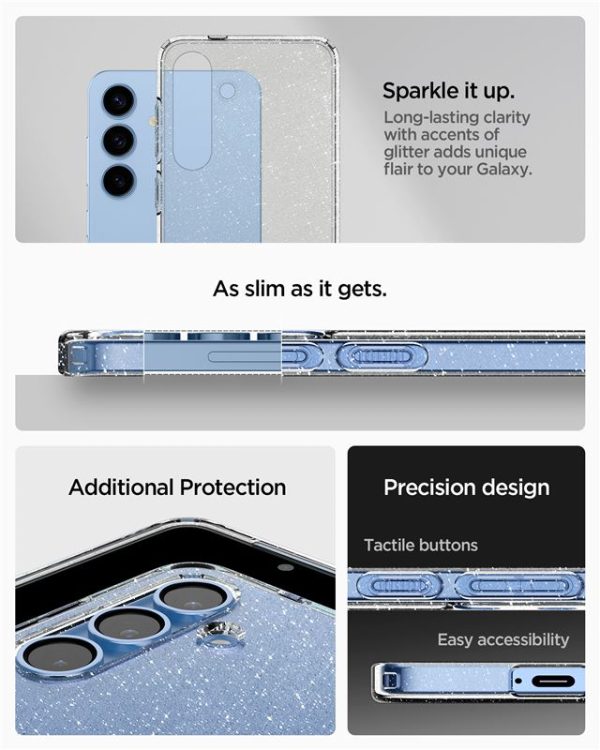 Spigen Liquid Crystal Glitter Crystal Quartz-Samsung Galaxy S25 (ACS08997) - Image 9