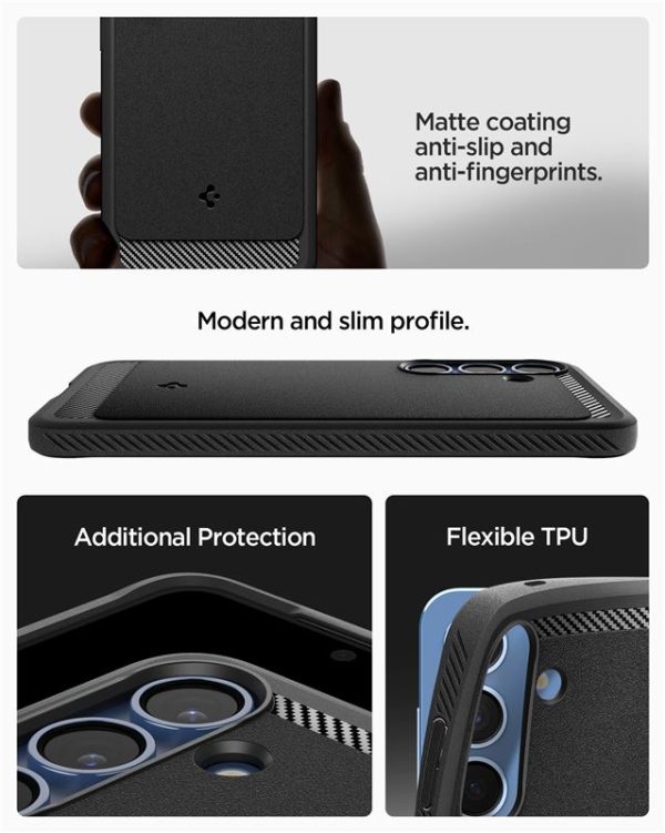 Spigen Rugged Armor MagSafe Matte Black-Samsung Galaxy S25 (ACS08998) - Image 10