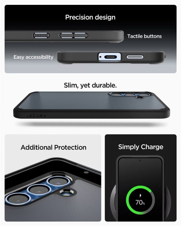 Spigen Ultra Hybrid Frost Black-Samsung Galaxy S25 (ACS09007) - Image 8