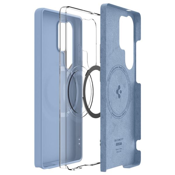 Spigen Silicone Fit MagSafe Sapphire Blue-Samsung Galaxy S25 Ultra (ACS09018) - Image 6