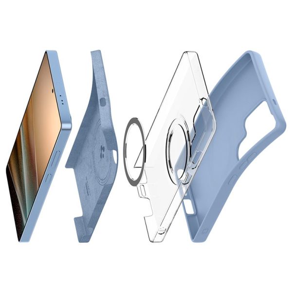 Spigen Silicone Fit MagSafe Sapphire Blue-Samsung Galaxy S25 Ultra (ACS09018) - Image 7