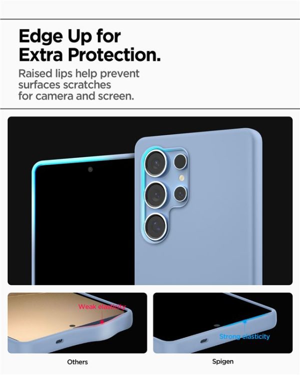 Spigen Silicone Fit MagSafe Sapphire Blue-Samsung Galaxy S25 Ultra (ACS09018) - Image 11