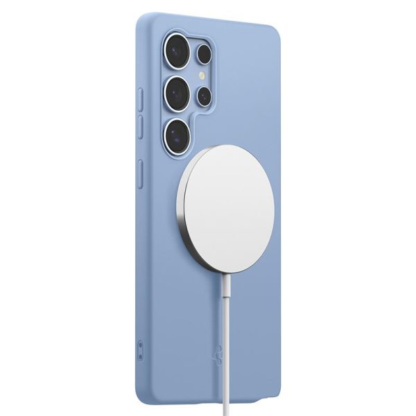 Spigen Silicone Fit MagSafe Sapphire Blue-Samsung Galaxy S25 Ultra (ACS09018) - Image 18