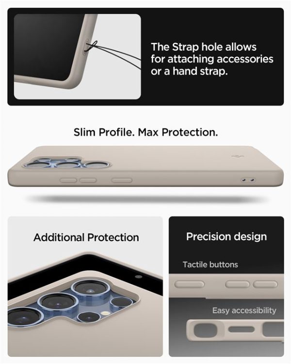 Spigen Silicone Fit MagSafe Natural Titanium-Samsung Galaxy S25 Ultra (ACS09165) - Image 15