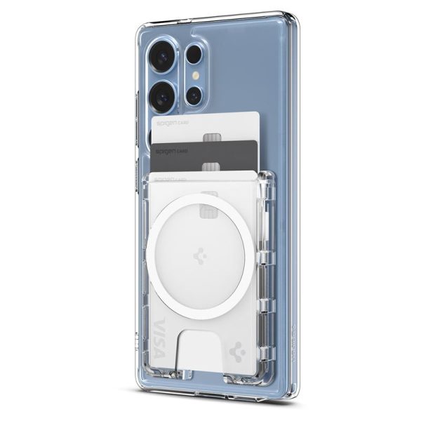 Spigen Ultra Hybrid Wallet MagSafe+ crystal clear - Samsung Galaxy S25 Series (AFA09207) - Image 11